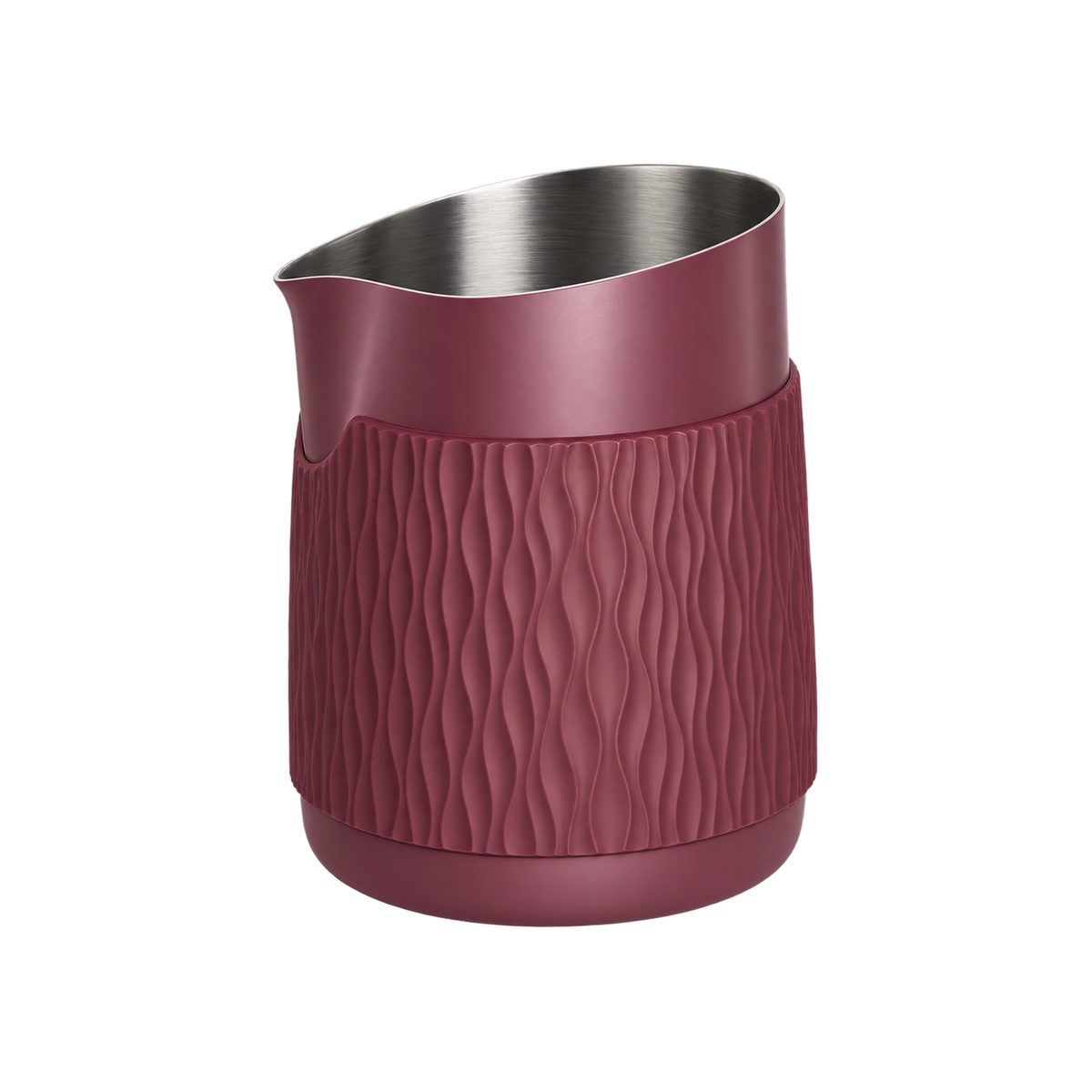 WPM #06 Round Spout Pitcher - Handleless Limited Edition — Blackberry; consistent elevated view, square transparent image