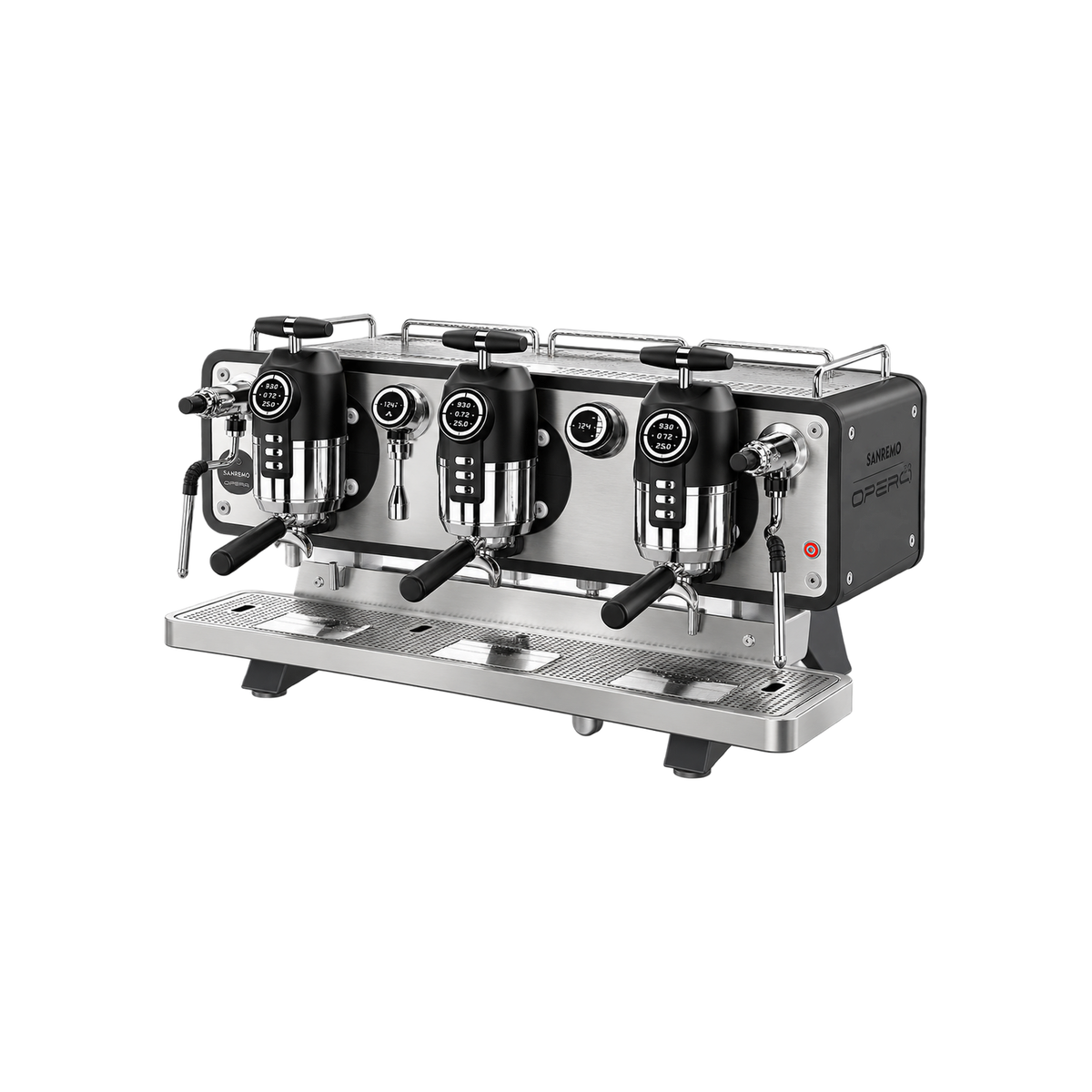 Sanremo Opera 2.0 — 3 Group / Steel; consistent elevated view, square transparent image