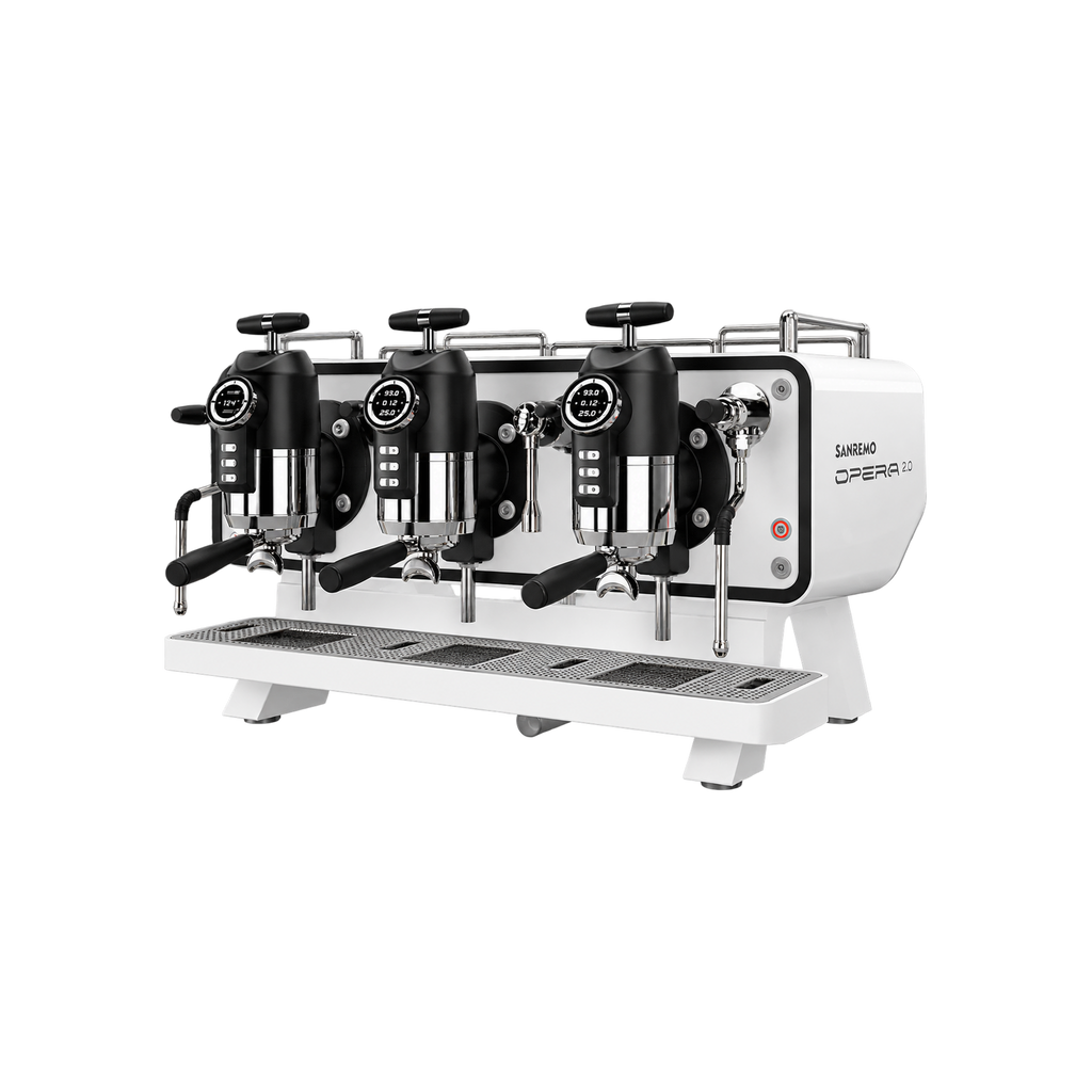 Sanremo Opera 2.0 — 3 Group / White; consistent elevated view, square transparent image