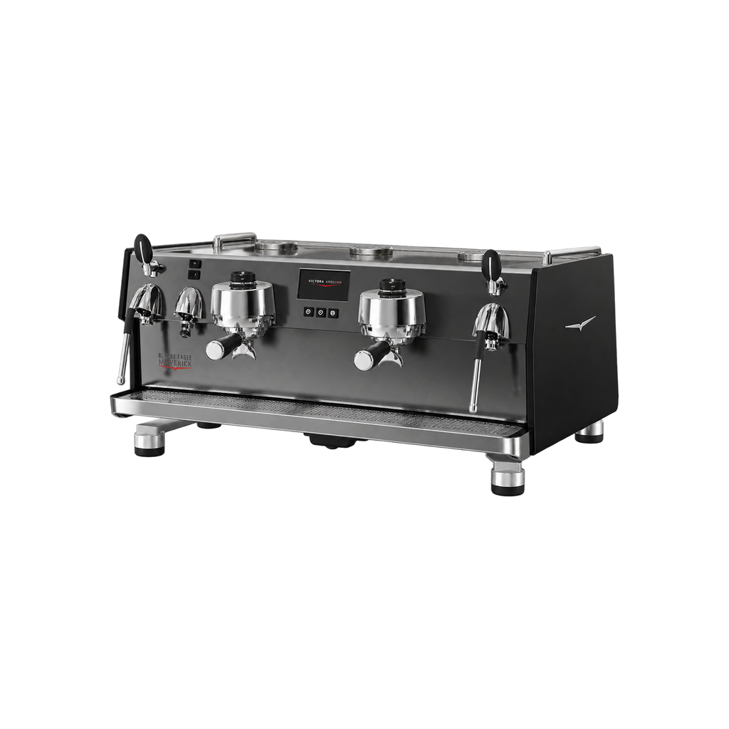 Victoria Arduino Black Eagle Maverick Core — 3 Group / Black; consistent elevated view, square transparent image