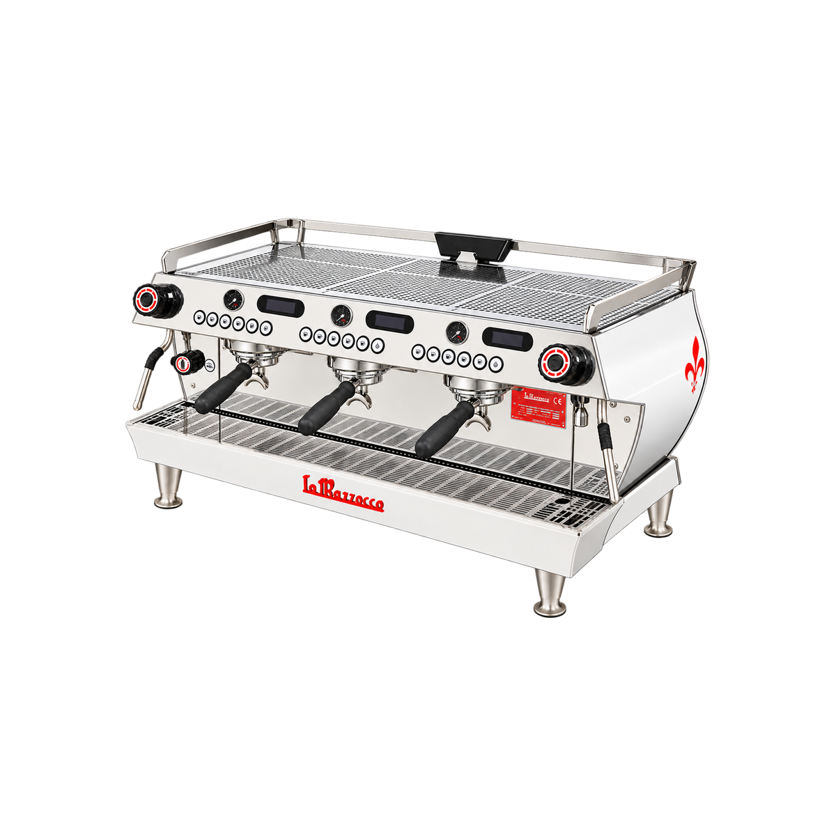 La Marzocco GB5 S — 2 Groups; consistent elevated view, square transparent image