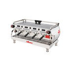 La Marzocco GB5 S — 4 Groups; consistent elevated view, square transparent image