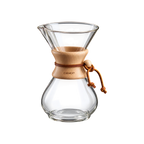 Chemex 6 Cup Classic Coffeemaker — Default Title; consistent elevated view, square transparent image