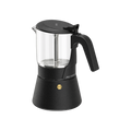 ClearBrew™ Moka Pot by Joy Resolve — ; consistent elevated view, square transparent image