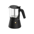 ClearBrew™ Moka Pot by Joy Resolve — ; consistent elevated view, square transparent image
