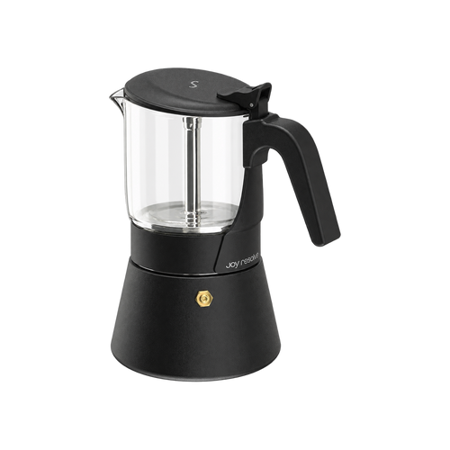 ClearBrew™ Moka Pot by Joy Resolve — ; consistent elevated view, square transparent image