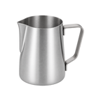 Crema Pro 360ml Polished Milk Jug Pitcher — 360ml; consistent elevated view, square transparent image
