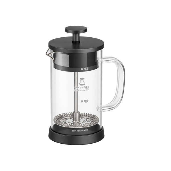 Timemore French Press 3.0 Dual mesh - 600ml — Default Title; consistent elevated view, square transparent image
