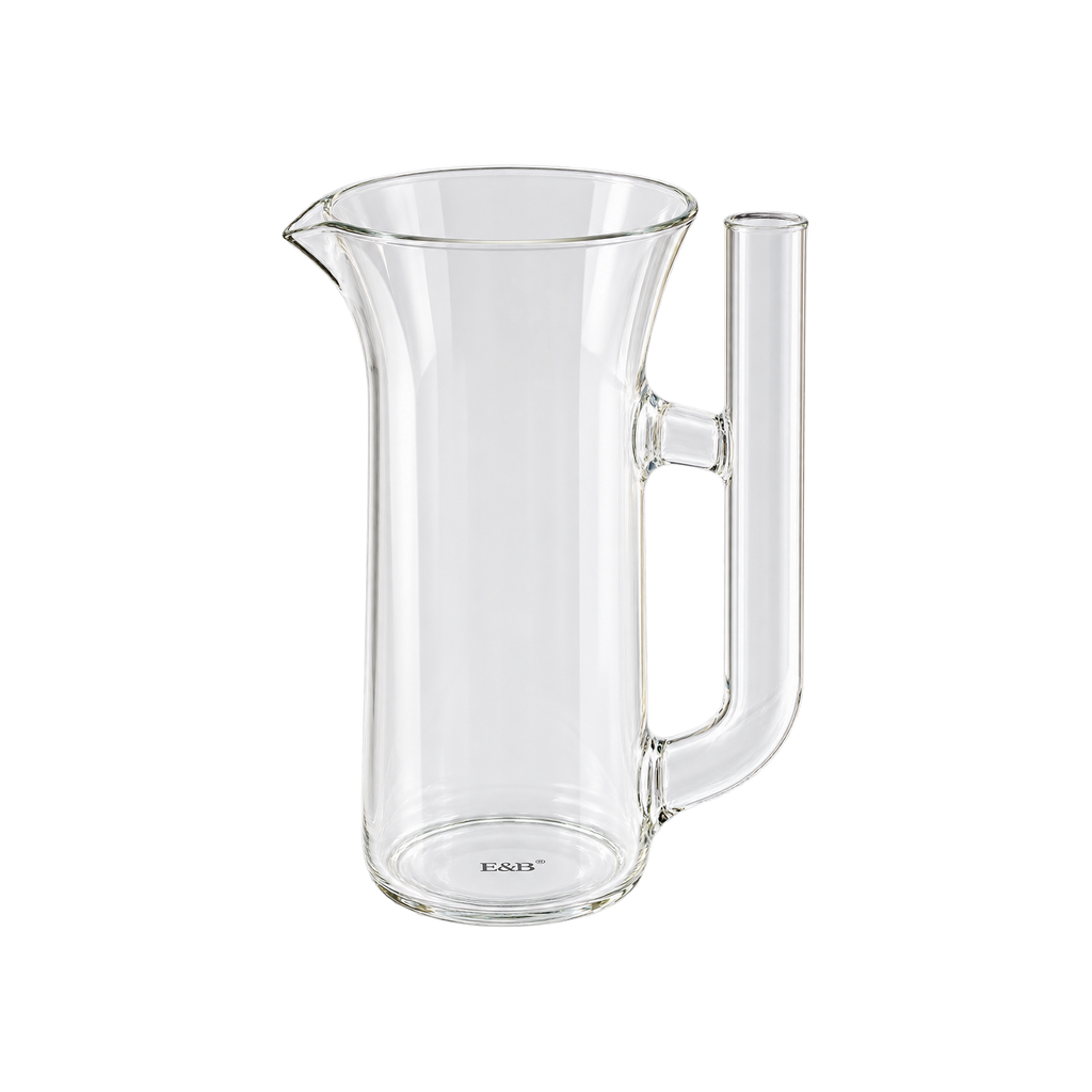 E&B Carafe - Heat-Resistant Borosilicate Glass — Standard; consistent elevated view, square transparent image
