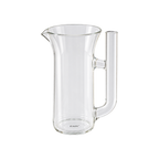 E&B Carafe - Heat-Resistant Borosilicate Glass — Standard; consistent elevated view, square transparent image