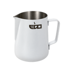 Edo Milk Pitcher — White / 350ml, White / 600ml; consistent elevated view, square transparent image