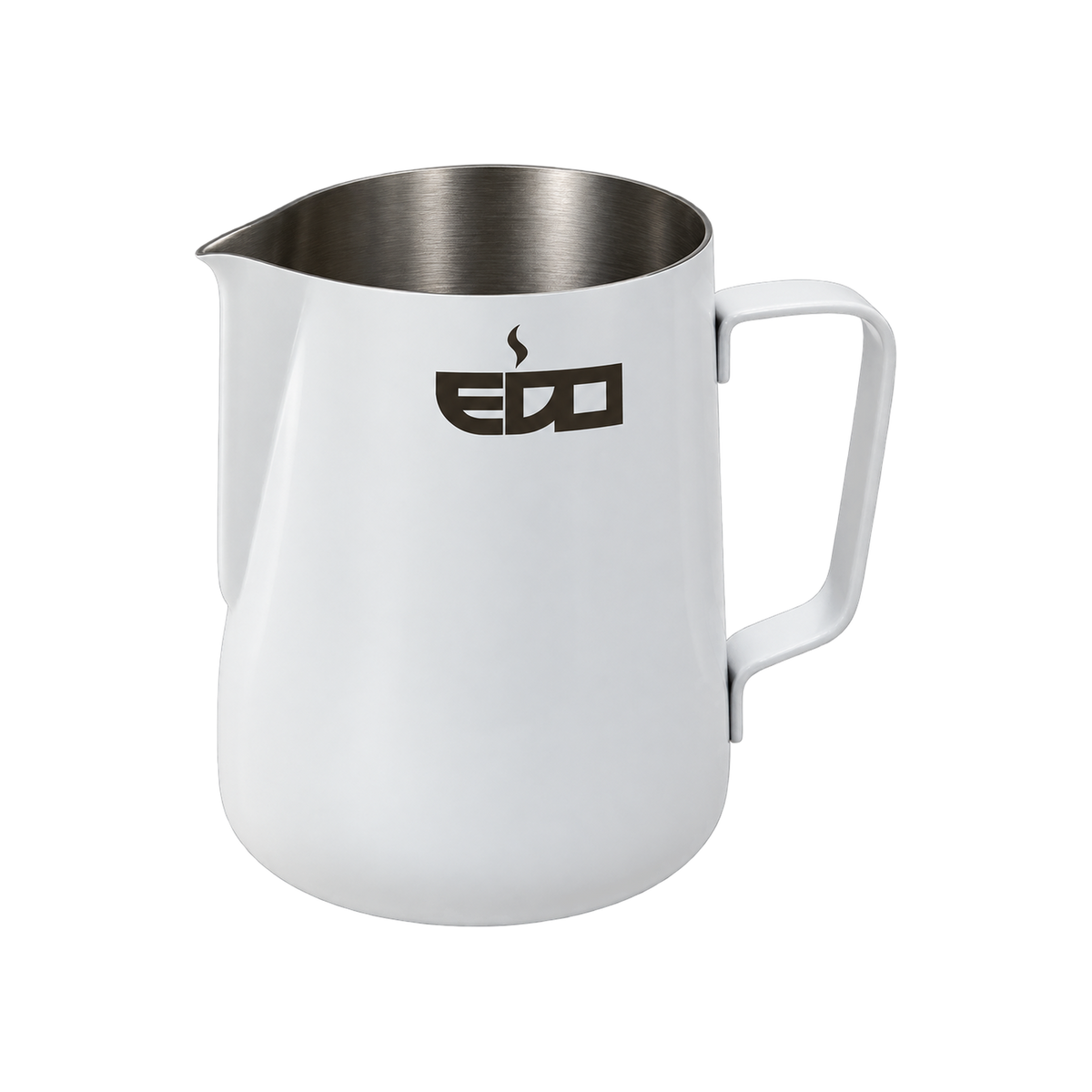 Edo Milk Pitcher — White / 350ml, White / 600ml; consistent elevated view, square transparent image