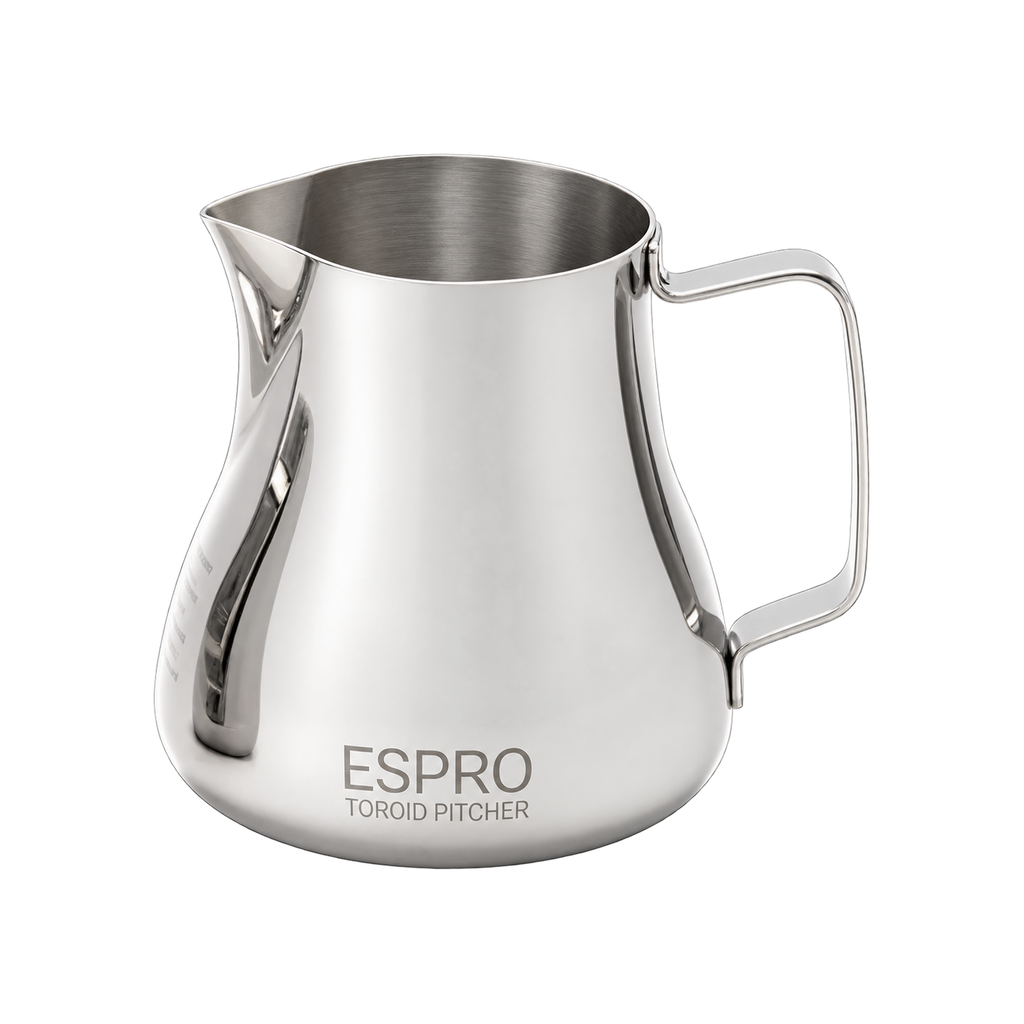 Espro Toroid-2 Steaming Pitcher - 12oz — 12oz; consistent elevated view, square transparent image