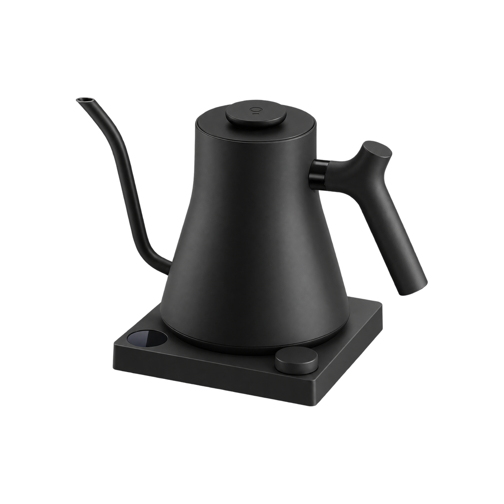 Fellow Stagg EKG PRO Electric Kettle – 0.9L — Black; consistent elevated view, square transparent image