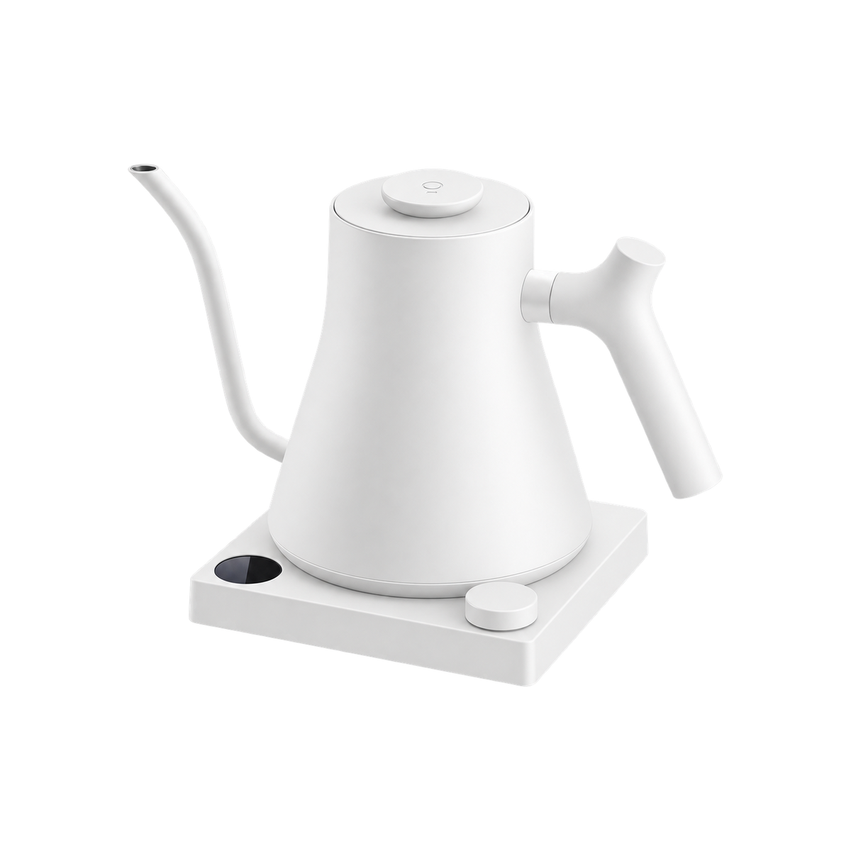 Fellow Stagg EKG PRO Electric Kettle – 0.9L — White; consistent elevated view, square transparent image
