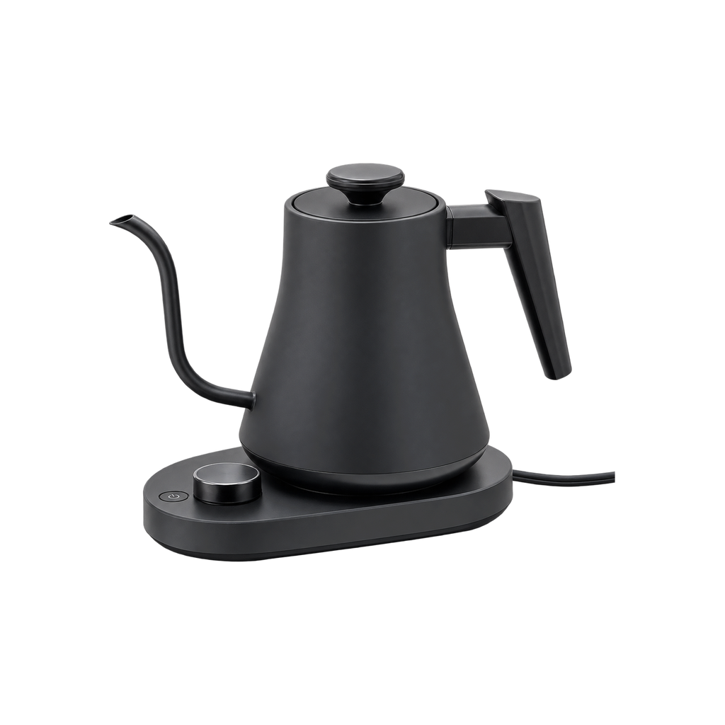 Flair Cafe Kettle 800ML Black — ; consistent elevated view, square transparent image
