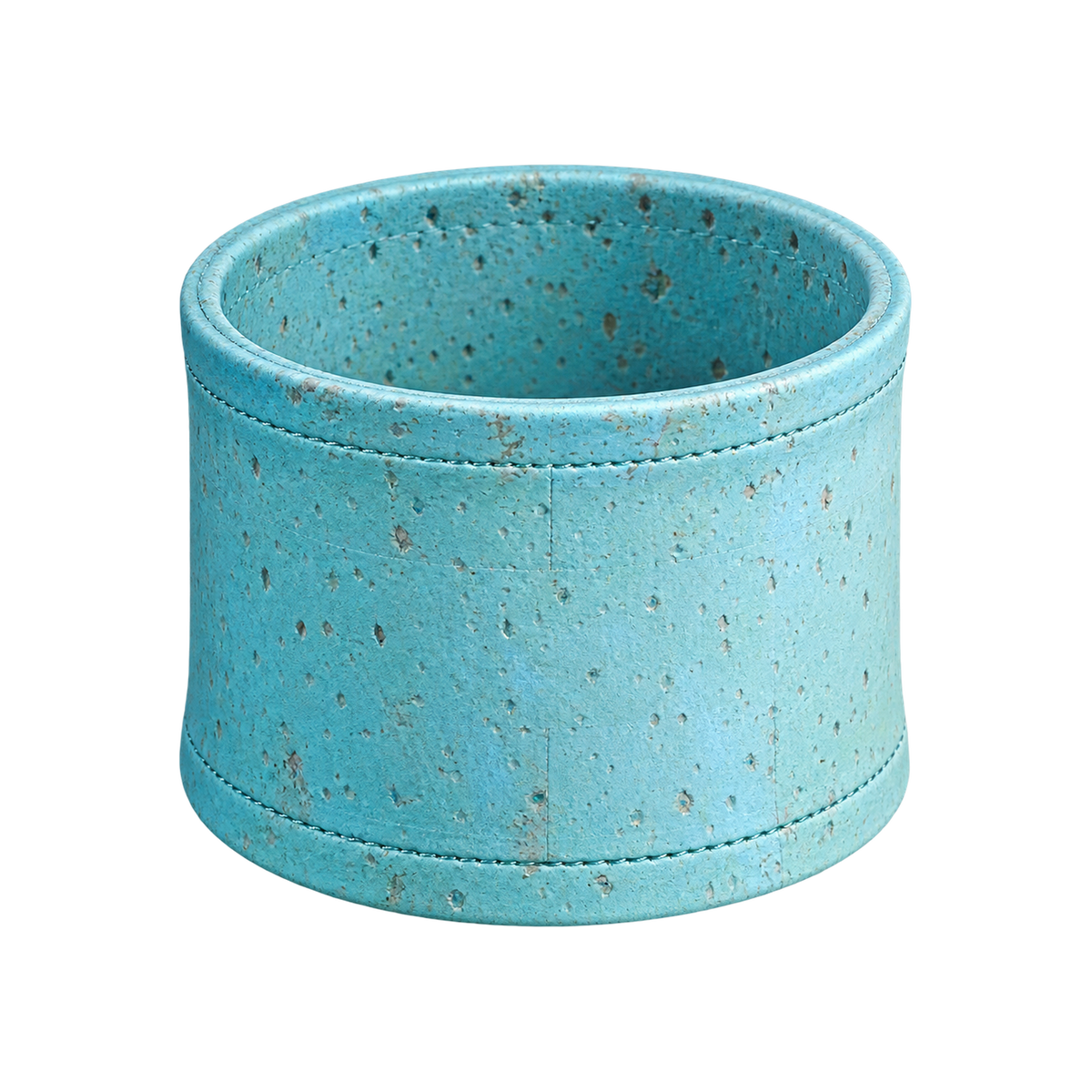 Graycano Cork Sleeve for Graycano Dripper — Ocean; consistent elevated view, square transparent image