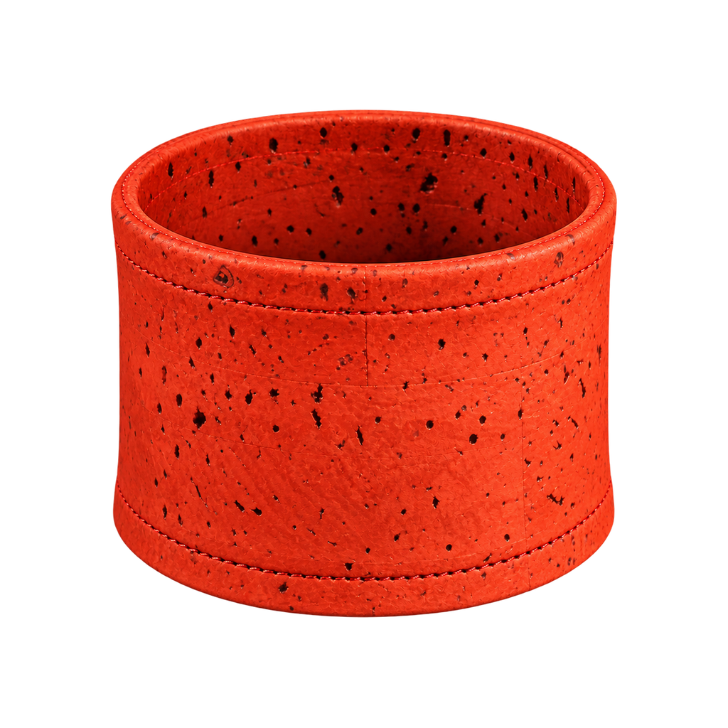 Graycano Cork Sleeve for Graycano Dripper — Red; consistent elevated view, square transparent image