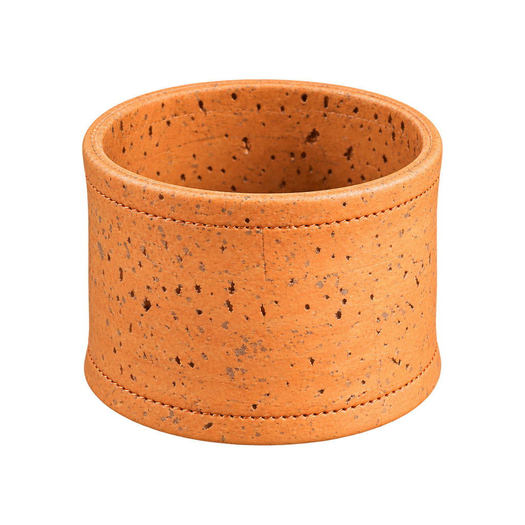 Graycano Cork Sleeve for Graycano Dripper — Peach; consistent elevated view, square transparent image