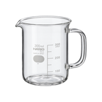 Hario Beaker Server — ; consistent elevated view, square transparent image