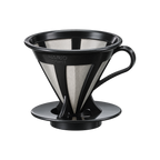 Hario Cafeor Dripper 02 — Default Title; consistent elevated view, square transparent image