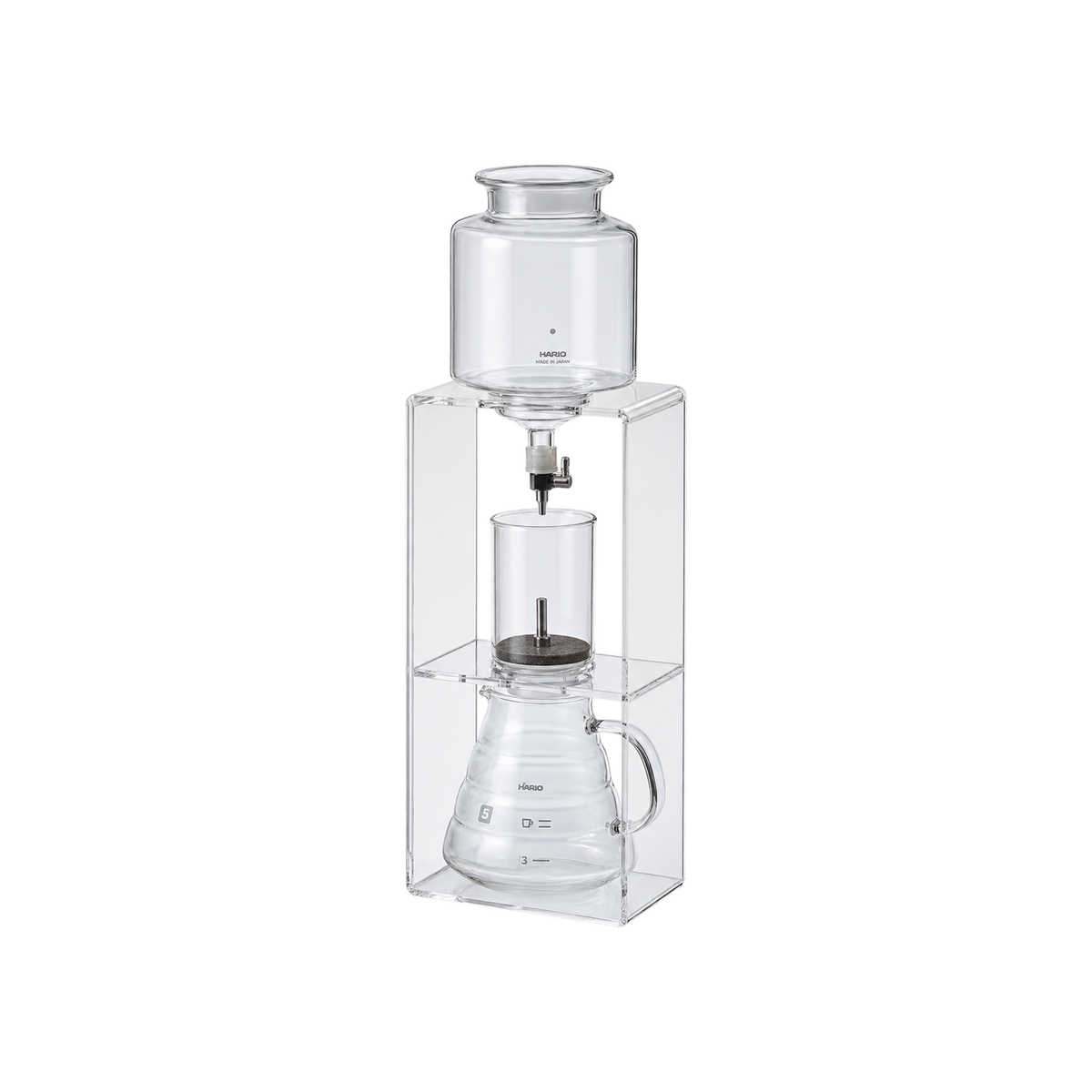 Hario Cold Drip Tower Transparent — Default Title; consistent elevated view, square transparent image