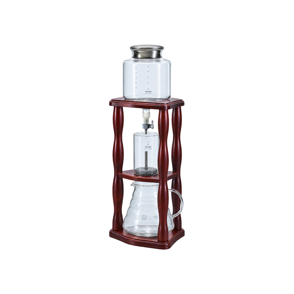 Hario Cold Drip Tower Wood — Default Title; consistent elevated view, square transparent image