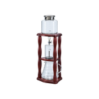 Hario Cold Drip Tower Wood — Default Title; consistent elevated view, square transparent image