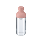 Hario Filter in Bottle Smokey 300mL — Pink; consistent elevated view, square transparent image