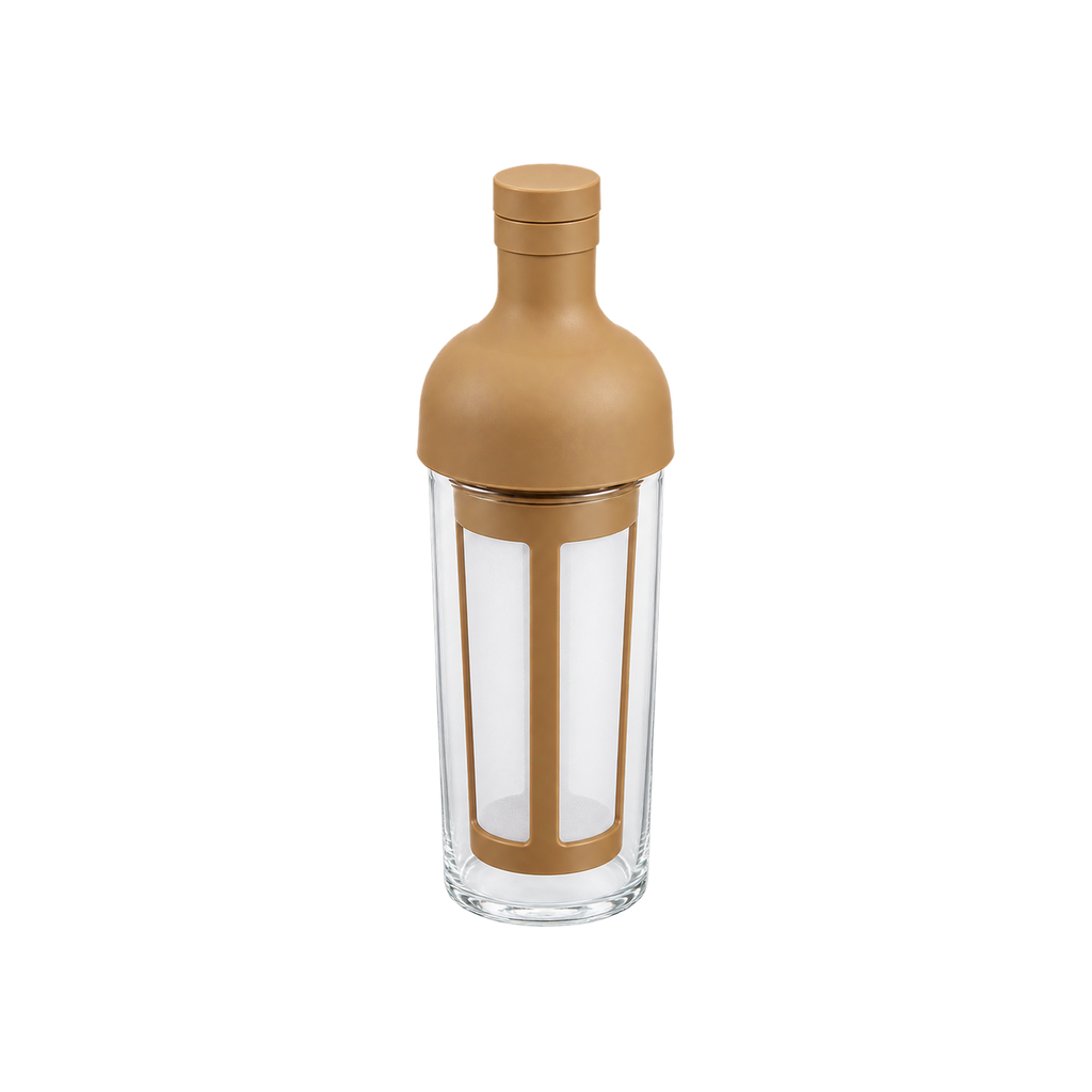 Hario Filter-in Coffee Bottle — Mocha; consistent elevated view, square transparent image