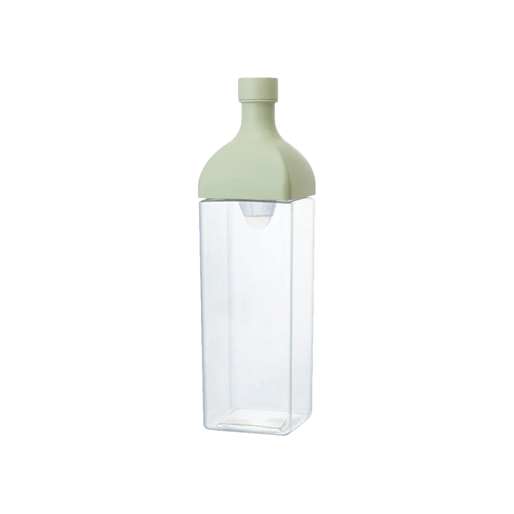 Hario Ka-Ku Cold Brew Bottle, Smokey Green 1200ml — Green; consistent elevated view, square transparent image