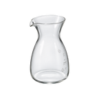 Hario Tokkuri Coffee Decanter — 400ml; consistent elevated view, square transparent image