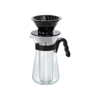 Hario V60 Glass Iced Coffee Maker - 700ml — ; consistent elevated view, square transparent image