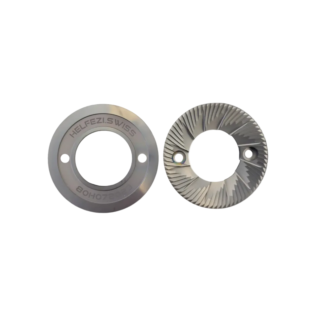 Helfezi Swiss 80 mm Alinox Coated Burr Set — Default Title; consistent elevated view, square transparent image