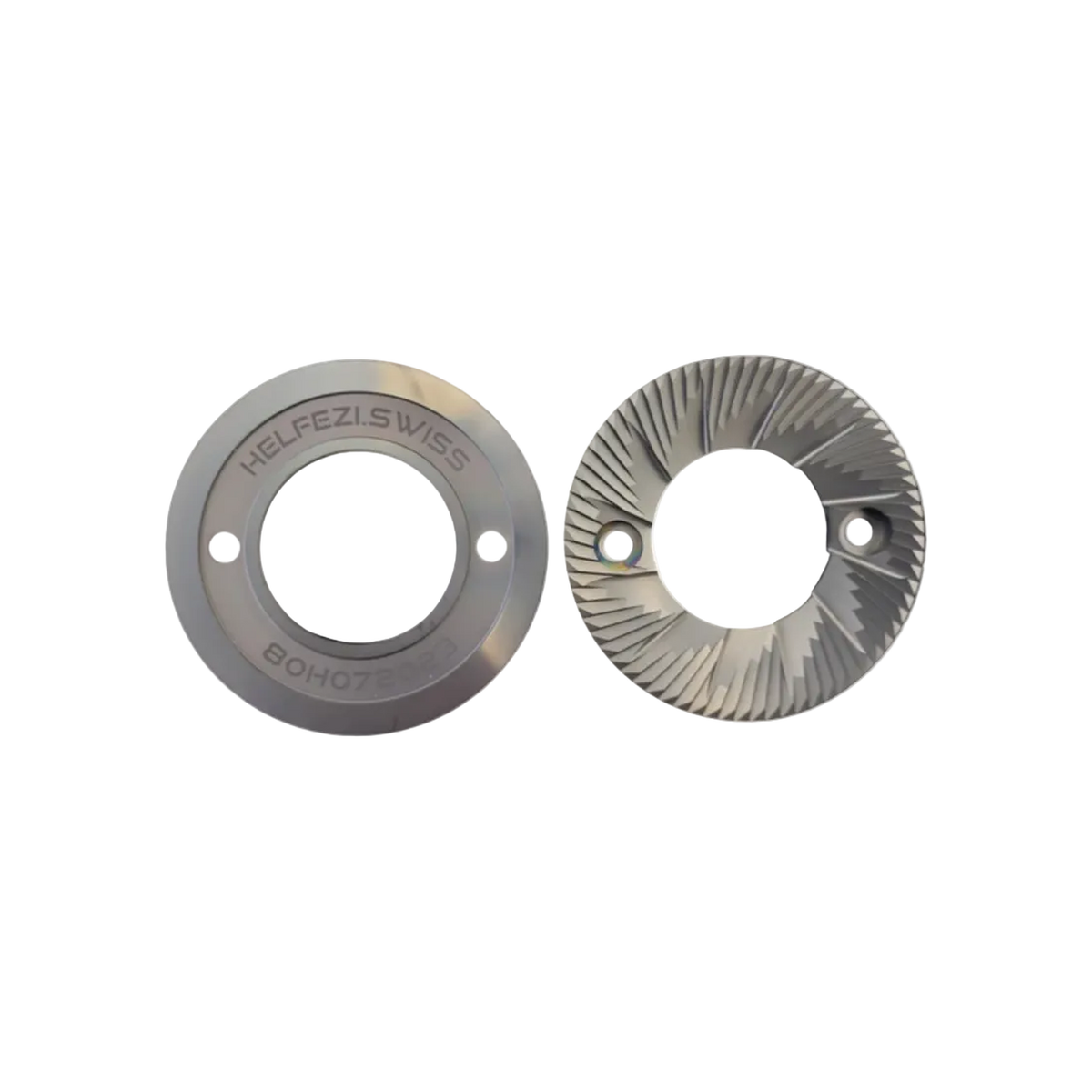 Helfezi Swiss 80 mm Alinox Coated Burr Set — Default Title; consistent elevated view, square transparent image
