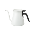KINTO Pour Over Kettle 900ml — White; consistent elevated view, square transparent image