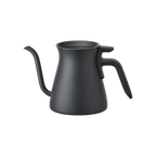 KINTO Pour Over Kettle 900ml — Black; consistent elevated view, square transparent image
