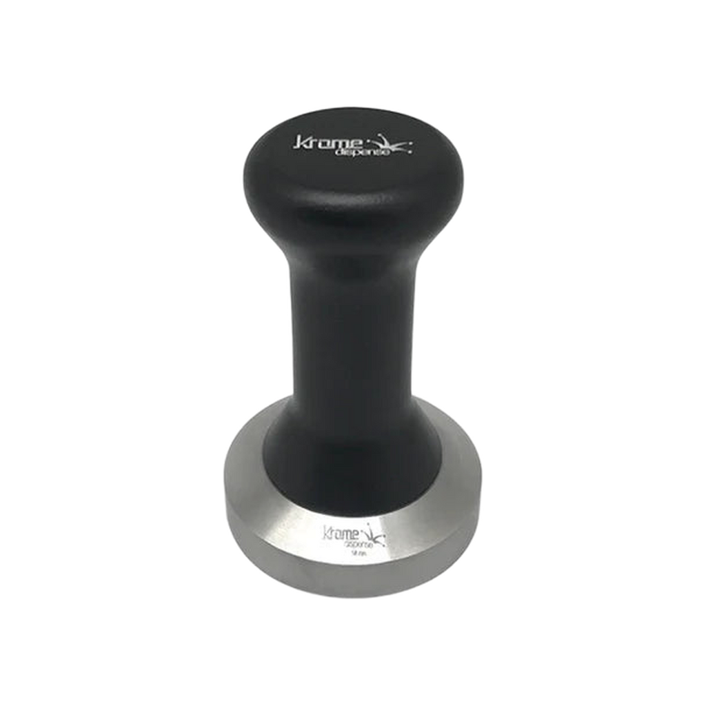 Krome Coffee Tamper 58.5mm – Precision Tool for Perfect Espresso Extraction — ; consistent elevated view, square transparent image