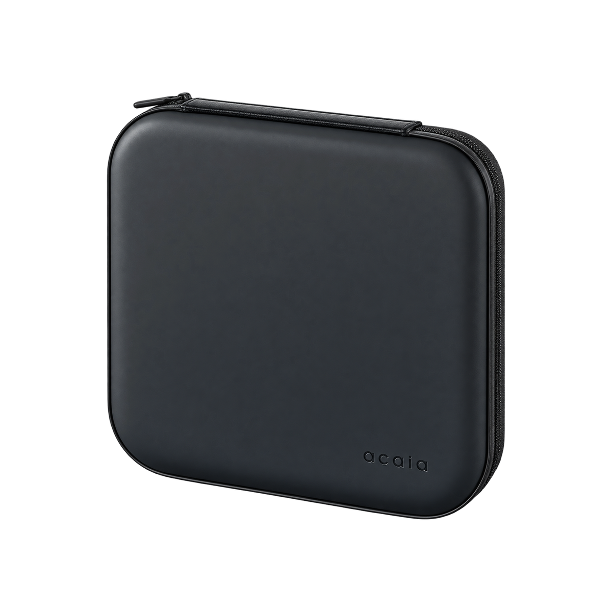 Acaia Pearl Carrying Case – Hard Shell Case for Pearl 2021 Model — Black; consistent elevated view, square transparent image