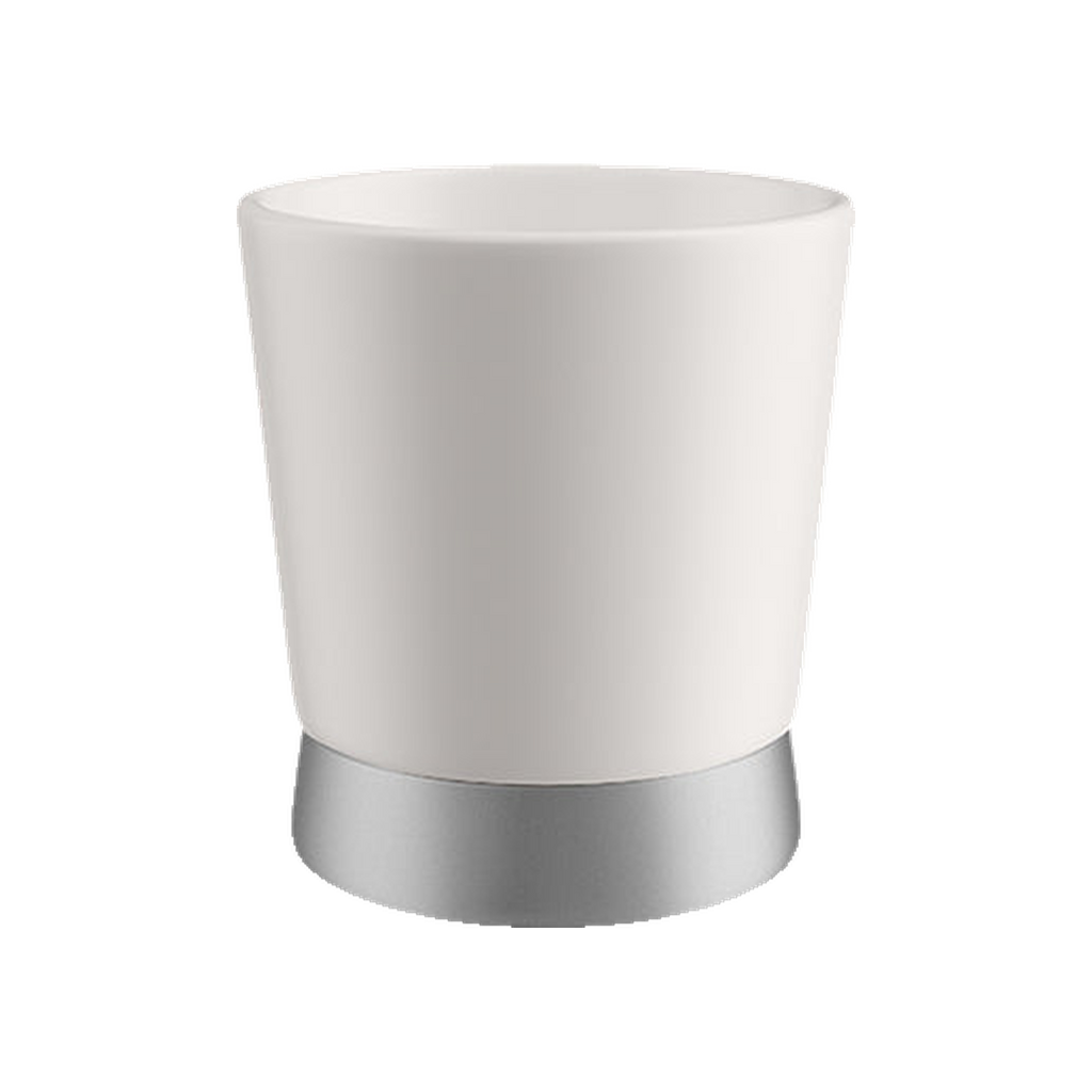 MHW-3Bomber - CERA Series Ceramic Cup 240ml — White; consistent elevated view, square transparent image