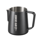 MHW-3Bomber - Milk Pitcher 3.0 450ml - Matte Black Round Spout — Default Title; consistent elevated view, square transparent image