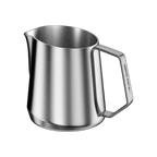 MHW-3Bomber GT Milk Pitcher U-Shape Spout, 400ml — Glossy Grey; consistent elevated view, square transparent image