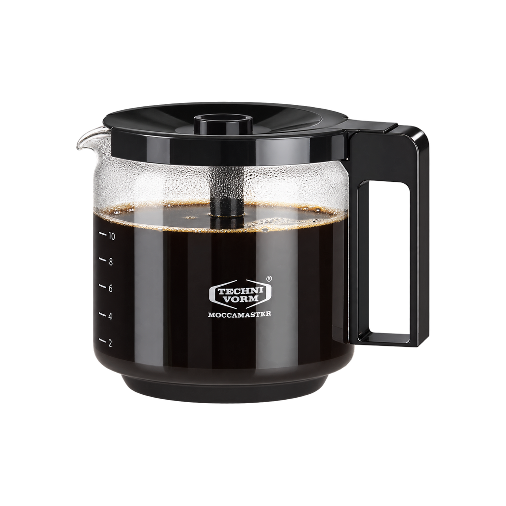 Moccamaster Glass Jug 1.25L – KBG Series — Glass; consistent elevated view, square transparent image