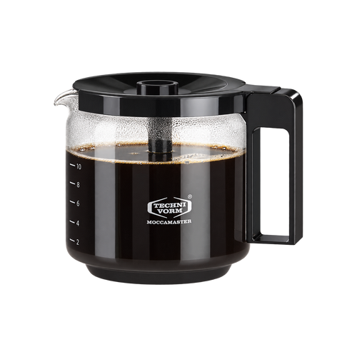 Moccamaster Glass Jug 1.25L – KBG Series — Glass; consistent elevated view, square transparent image