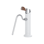 Modbar Steam Extra Tap — White Matte Steam Tap; consistent elevated view, square transparent image