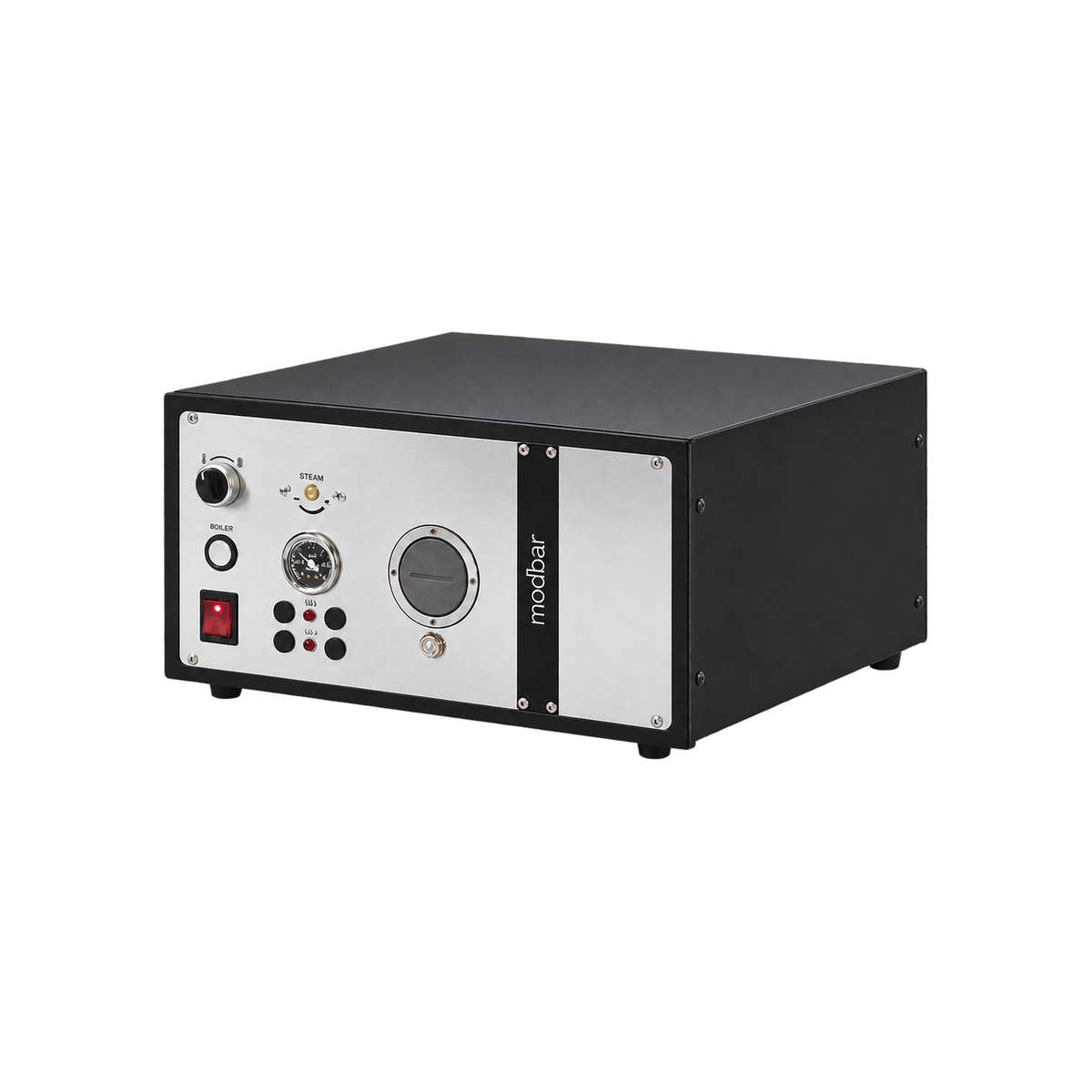 Modbar Steam Module Under counter 220V IND Chrome — ; consistent elevated view, square transparent image