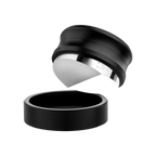 Normcore Coffee Distributor Tool, Chisel V Blade Base — 58.5mm / Black, 53.3mm / Black, 51mm / Black; consistent elevated view, square transparent image
