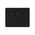 Normcore Espresso Tamping Station V2 — Black; consistent elevated view, square transparent image