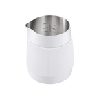 Normcore Handleless Milk Pitcher 450ml — Round Spout / White; consistent elevated view, square transparent image