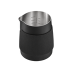 Normcore Handleless Milk Pitcher 450ml — Round Spout / Black; consistent elevated view, square transparent image